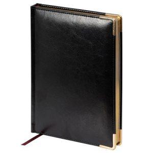 Ежедневник недатированный А5 «Sidney Nebraska» с золотым срезом и уголками