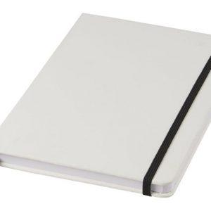 Блокнот А5 «Spectrum» с белой обложкой и цветной резинкой