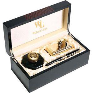 Набор: ручка перьевая, чернильница, блоттер Набор: ручка перьевая, чернильница, блоттер