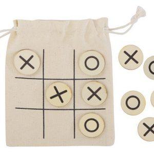 Деревянные крестики-нолики в мешочке «XO»