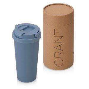 Вакуумная термокружка «Grant», soft-touch, тубус