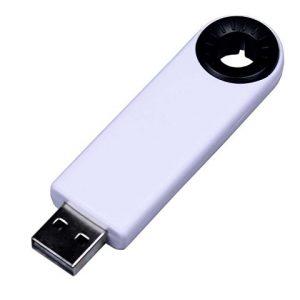 USB 2.0- флешка промо на 32 Гб прямоугольной формы, выдвижной механизм