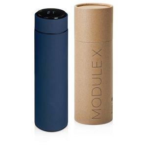 Вакуумный термос «Module X» с индикатором температуры и медной изоляцией, 500 мл, крафтовый тубус