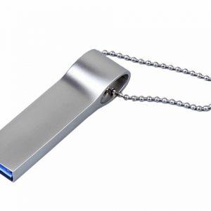 USB 3.0-флешка на 16 Гб с мини чипом и боковым отверстием для цепочки