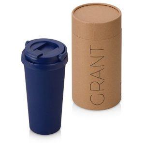 Вакуумная термокружка «Grant», soft-touch, тубус