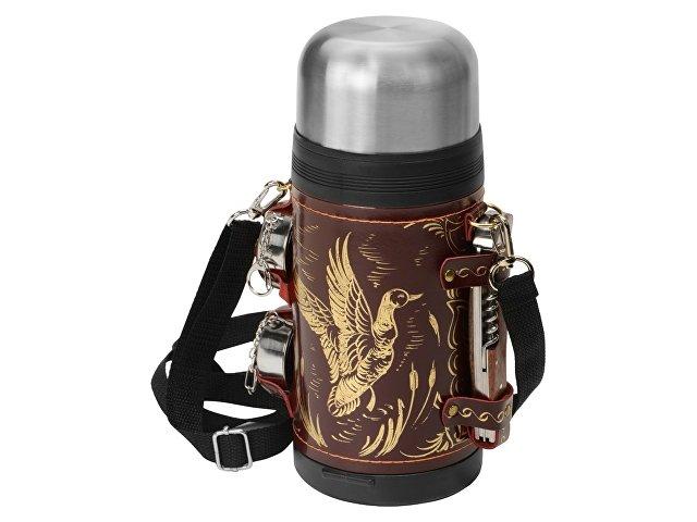 Термос в кожаном чехле Термос в кожаном чехле