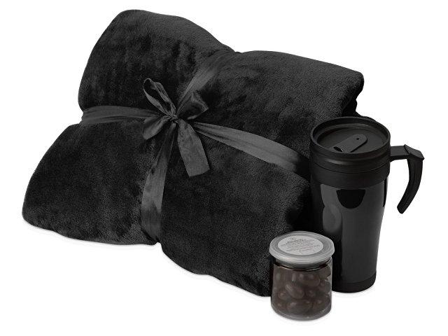 Подарочный набор «Tasty hygge» с пледом, термокружкой и миндалем в шоколадной глазури Подарочный набор «Tasty hygge» с пледом, термокружкой и миндалем в шоколадной глазури