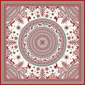 Платок «Мезенская роспись»