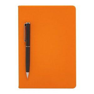 Бизнес-блокнот А5 «С3» soft-touch с магнитным держателем для ручки