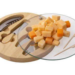 Набор для сыра и вина со стеклянной крышкой «Rendezvous»