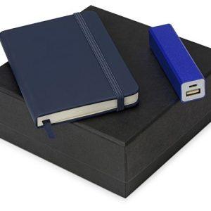 Подарочный набор To go с блокнотом А6 и зарядным устройством