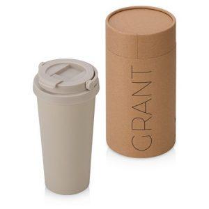 Вакуумная термокружка «Grant», soft-touch, тубус