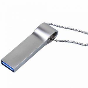 USB 3.0-флешка на 64 Гб с мини чипом и боковым отверстием для цепочки