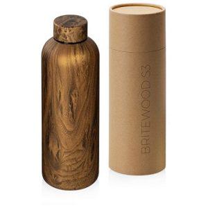 Вакуумная термобутылка «Britewood S3», 500 мл, крафтовый тубус