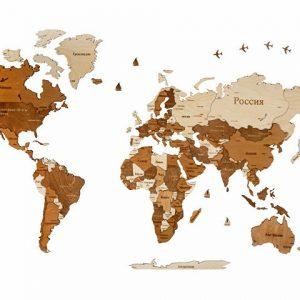 Интерьерная карта мира «World»