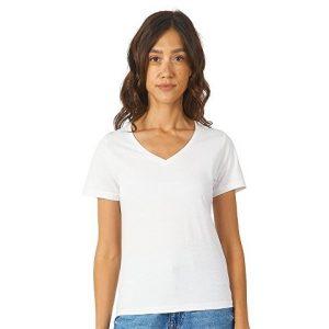 Футболка «Heavy Super Club» женская с V-образным вырезом