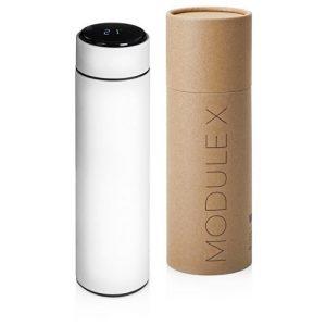 Вакуумный термос «Module X» с индикатором температуры и медной изоляцией, 500 мл, крафтовый тубус