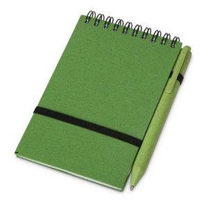 Блокнот «Toledo S» с шариковой ручкой из пшеницы и пластика