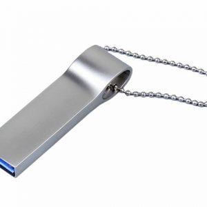 USB 2.0-флешка на 128 Гб с мини чипом и боковым отверстием для цепочки