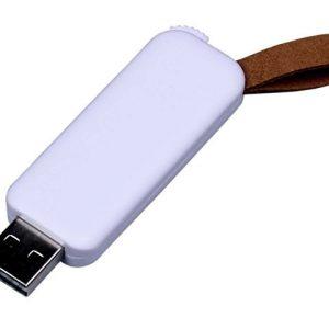 USB 2.0- флешка промо на 64 Гб прямоугольной формы, выдвижной механизм