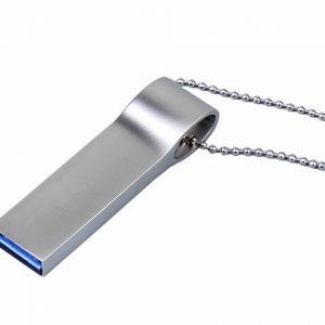 USB 2.0-флешка на 64 Гб с мини чипом и боковым отверстием для цепочки