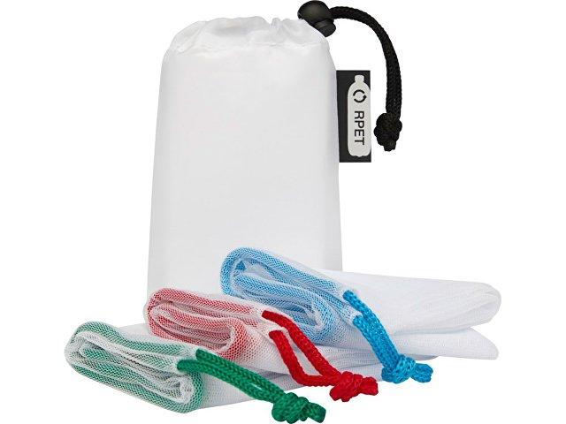 Набор сетчатых сумок «Trio» из вторичного ПЭТ Набор сетчатых сумок «Trio» из вторичного ПЭТ