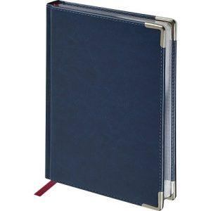 Ежедневник недатированный А5 «Sidney Nebraska» с серебряным срезом и уголками