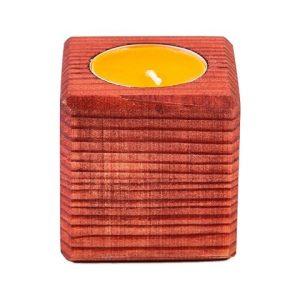 Свеча в декоративном подсвечнике «Апельсин»