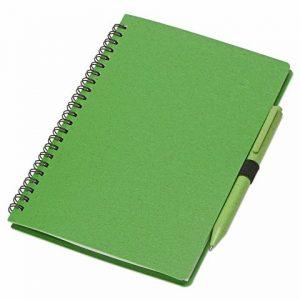 Блокнот А5 «Toledo M» с обложкой из пшеницы и пластика и шариковой ручкой