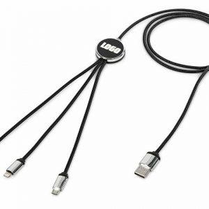 Кабель 3-в-1 с подсветкой логотипа «Ion»