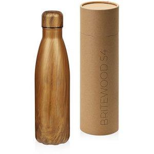 Вакуумная термобутылка «Britewood S4», 500 мл, крафтовый тубус
