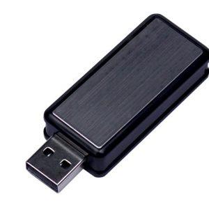 USB 3.0- флешка промо на 64 Гб прямоугольной формы, выдвижной механизм
