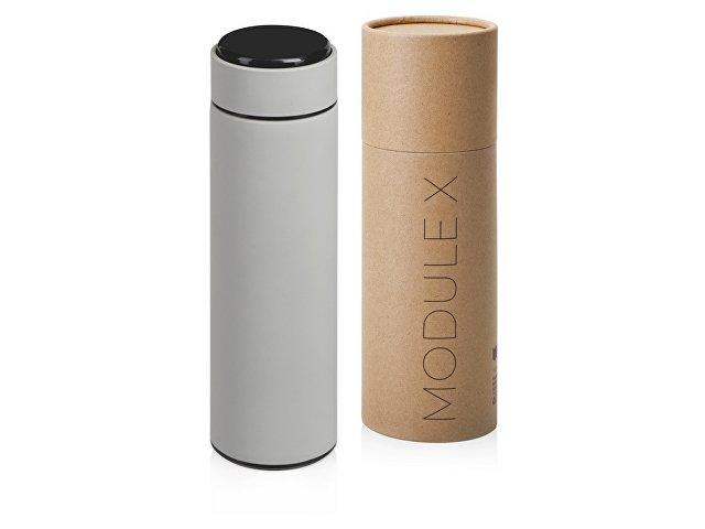 Вакуумный термос «Module X» с индикатором температуры и медной изоляцией, 500 мл, крафтовый тубус Вакуумный термос «Module X» с индикатором температуры и медной изоляцией, 500 мл, крафтовый тубус
