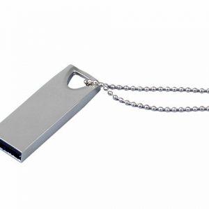 USB 2.0-флешка на 16 Гб с мини чипом и отверстием для цепочки