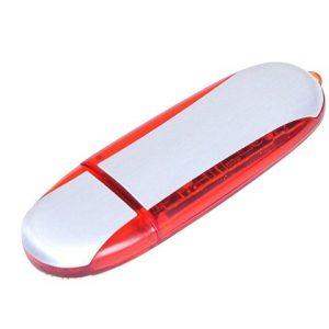 USB 2.0- флешка промо на 64 Гб овальной формы