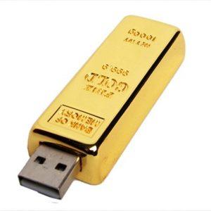 USB 3.0- флешка на 32 Гб в виде слитка золота