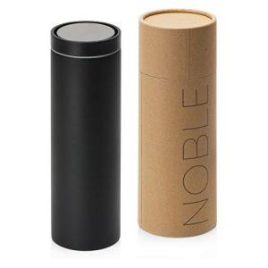 Вакуумная термокружка «Noble» с 360° крышкой-кнопкой, крафтовый тубус