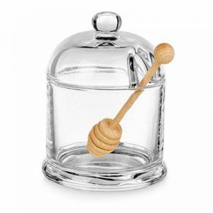 Стеклянная емкость для меда с ложкой «Vira»