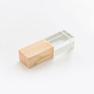 USB 2.0- флешка на 32 Гб кристалл дерево