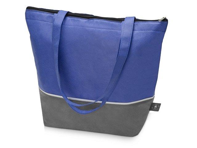 Сумка-холодильник Reviver с длинными ручками из нетканого переработанного материала RPET Сумка-холодильник Reviver с длинными ручками из нетканого переработанного материала RPET