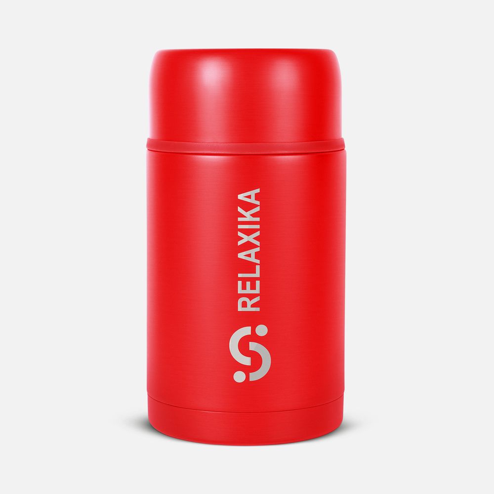 Термос для еды Relaxika 1000, красный Термос для еды Relaxika 1000, красный
