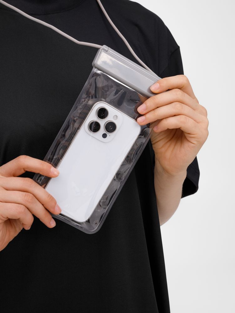 Водонепроницаемый чехол для телефона Aqualock, серый Водонепроницаемый чехол для телефона Aqualock, серый