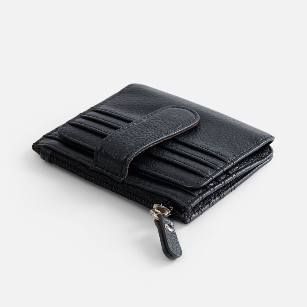 Картхолдер на молнии Unison, черный Картхолдер на молнии Unison, черный