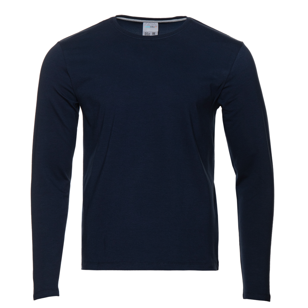 Футболка унисекс с длинным рукавом STAN хлопок/эластан 180, 35, Т-синий (46) Футболка унисекс с длинным рукавом STAN хлопок/эластан 180, 35, Т-синий (46)