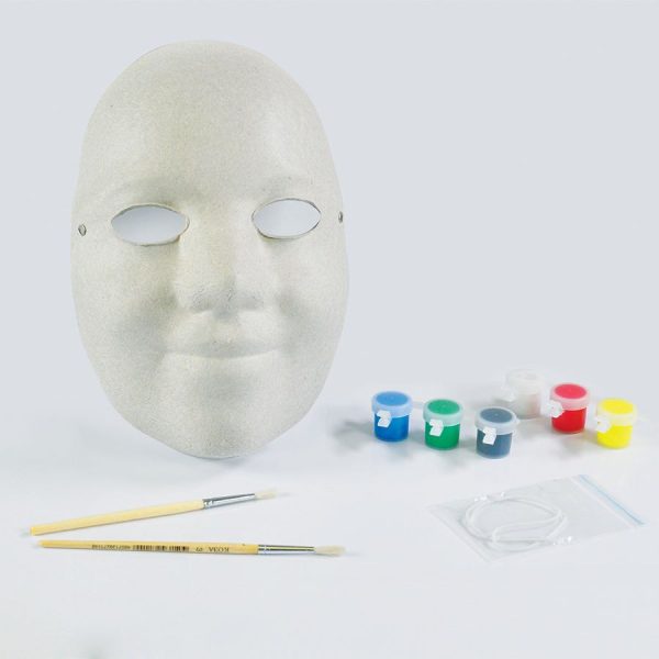 Набор для раскраски “МАСКА”: маска, кисть, краски 6 шт., резинка