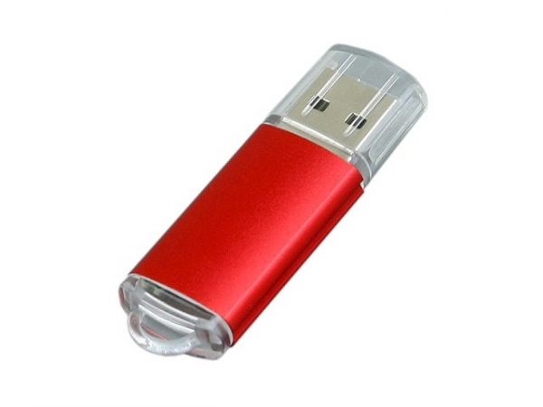 USB 2.0- флешка на 16 Гб с прозрачным колпачком