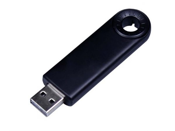 USB 3.0- флешка промо на 32 Гб прямоугольной формы, выдвижной механизм