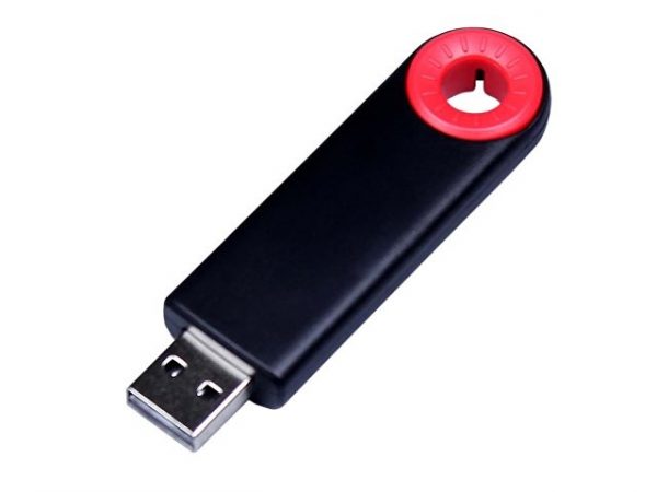 USB 3.0- флешка промо на 32 Гб прямоугольной формы, выдвижной механизм