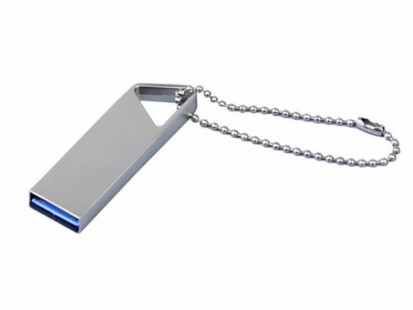 USB 3.0-флешка на 128 Гб с мини чипом и отверстием для цепочки