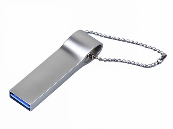 USB 3.0-флешка на 32 Гб с мини чипом и боковым отверстием для цепочки